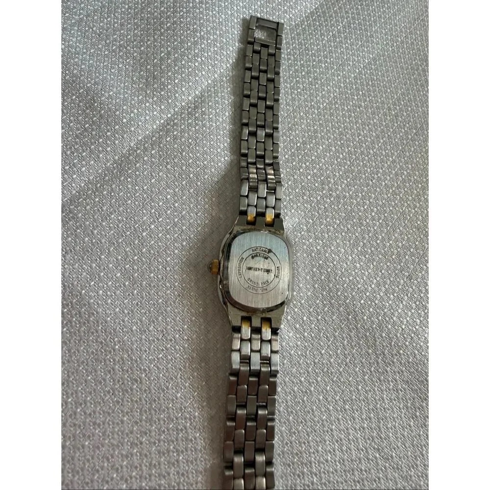 Beauvais by Mathey Tissot Silver Gold Tone Watch Untested As Is